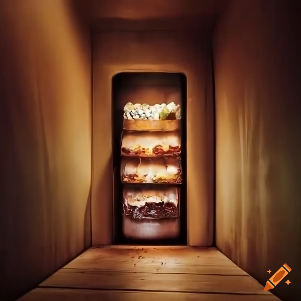 underground slow food shop with earthy tones