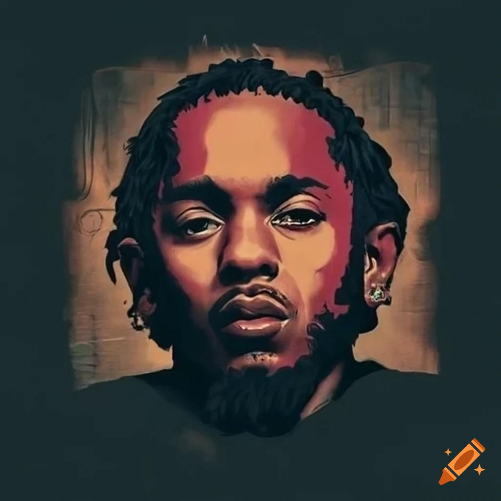 Kendrick lamar t-shirt design on Craiyon