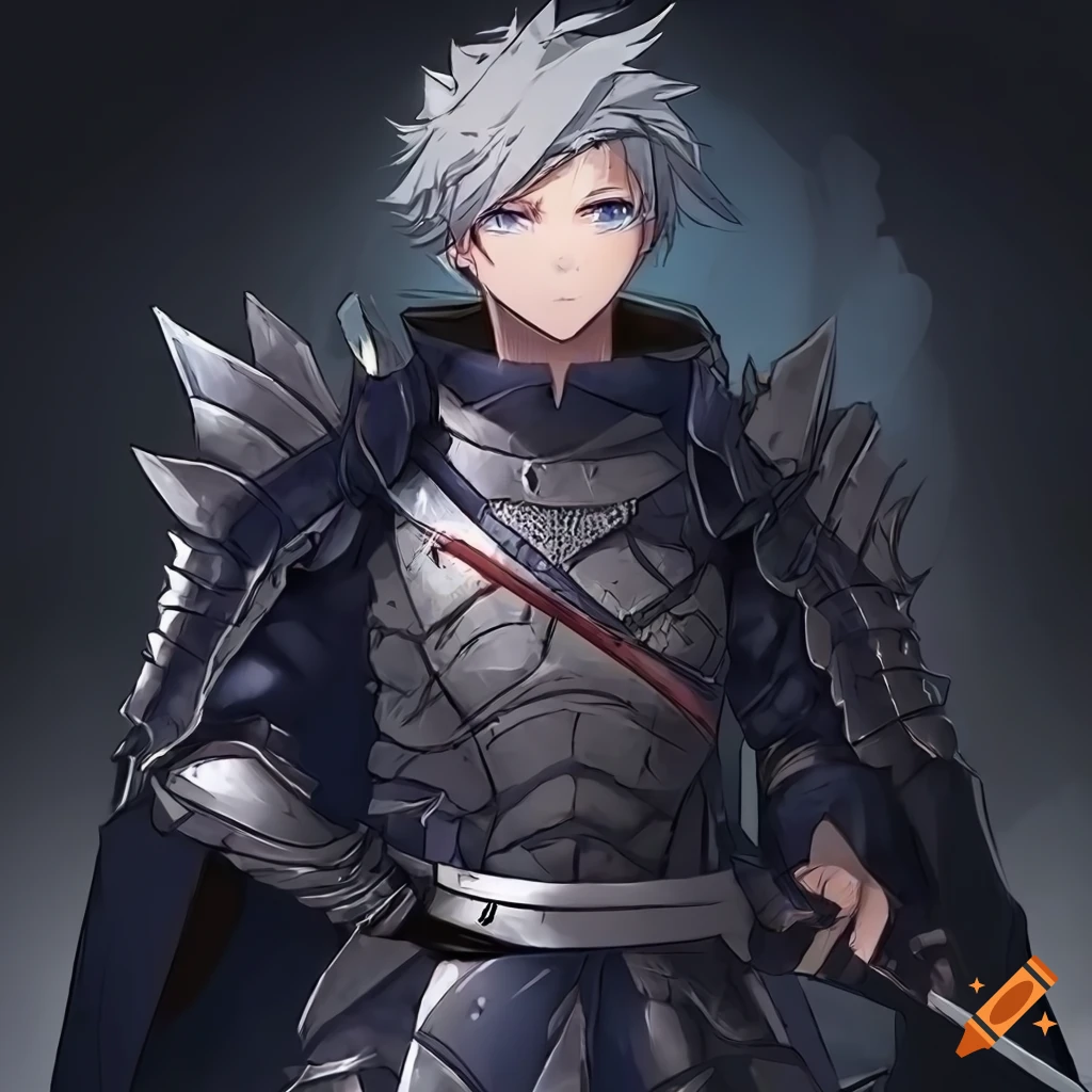 Male Anime Char [png] By Maxxwellx On Deviantart - Male Swordsman Anime Oc  - Free Transparent PNG Download - PNGkey