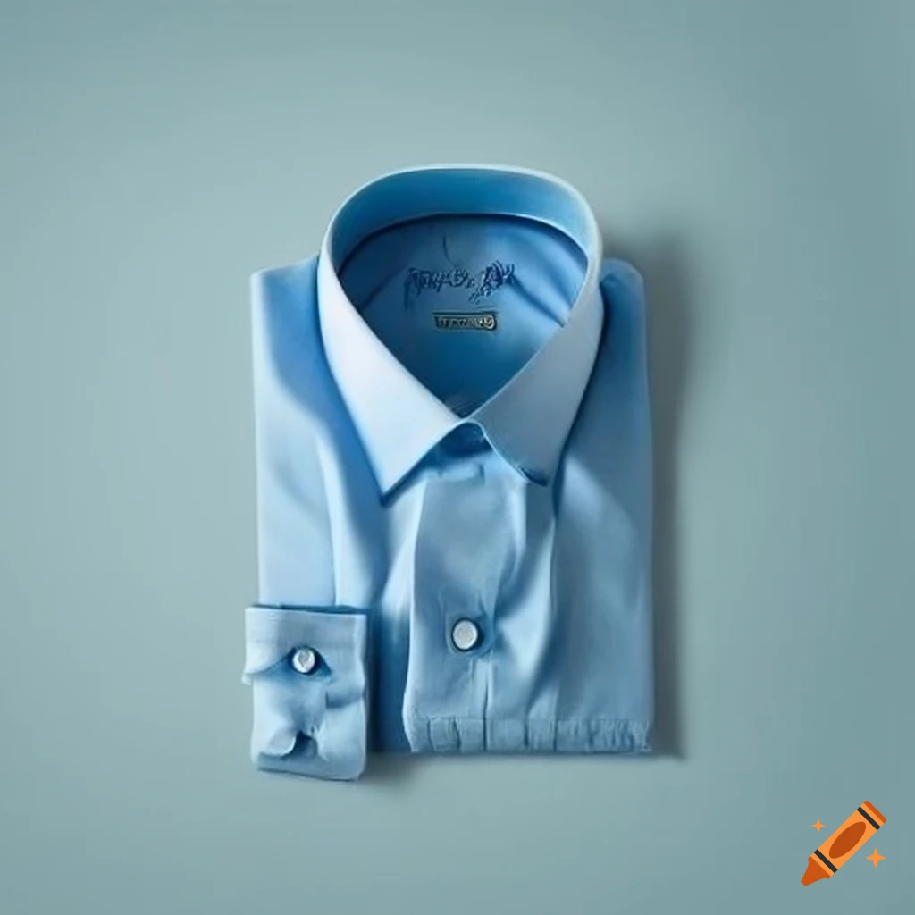 Light blue shirt collar on Craiyon