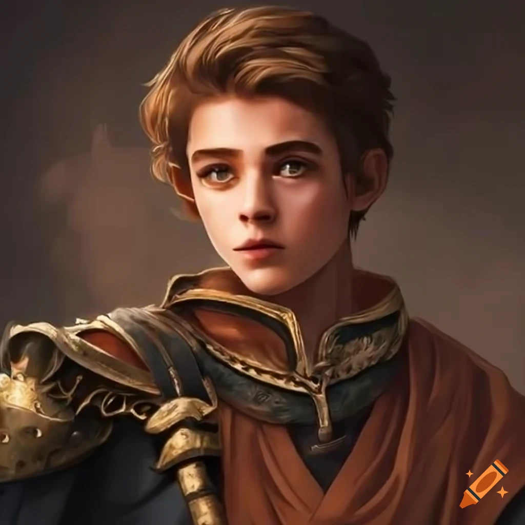 portrait of a young and handsome boy