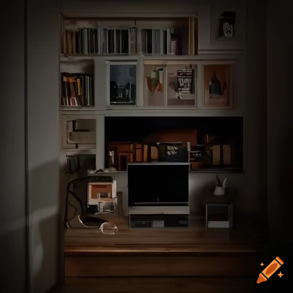 cozy and organized student room