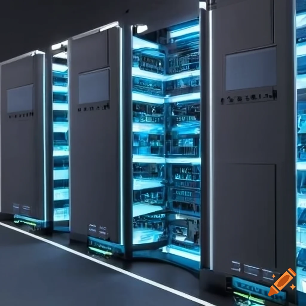stand depicting Persona servers