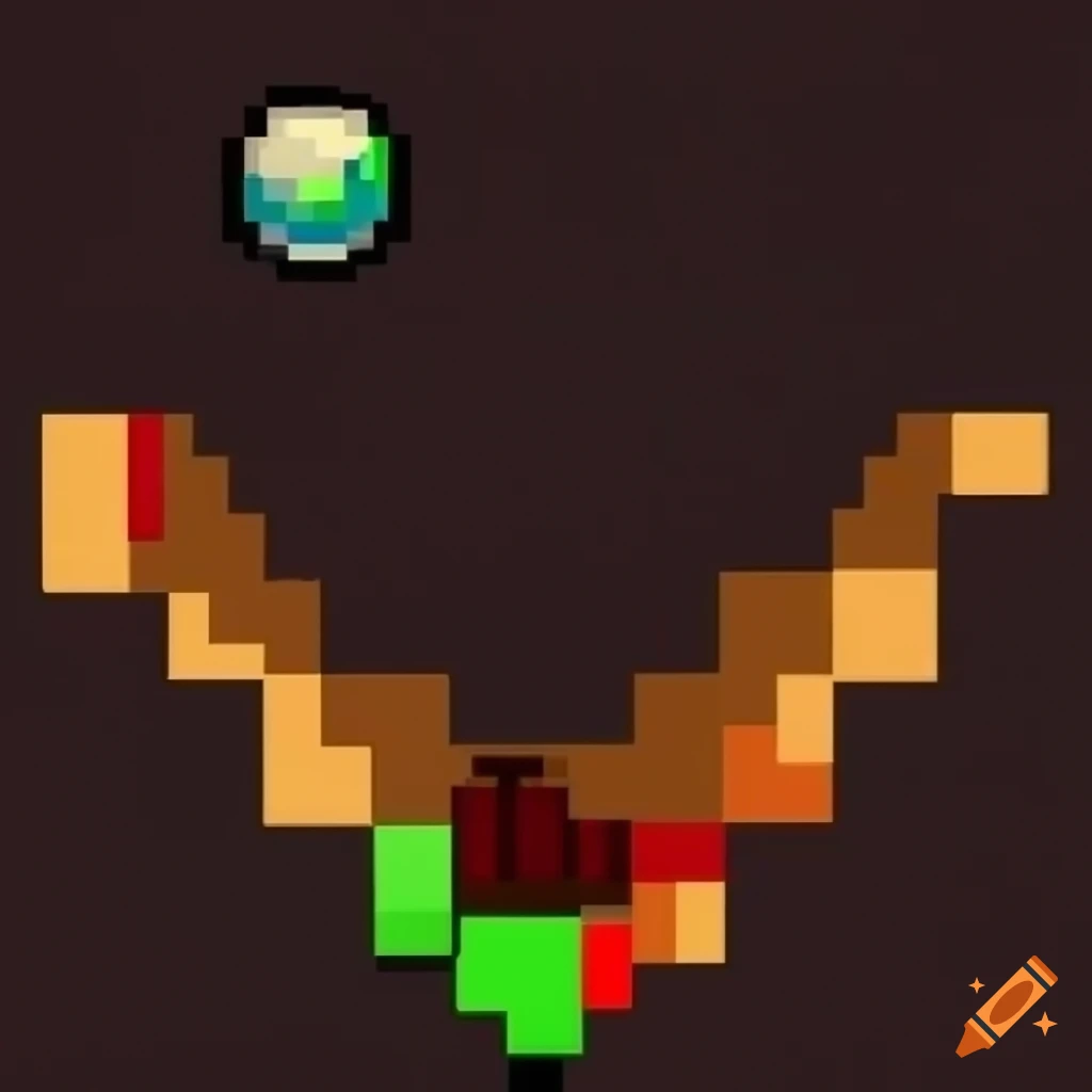 Minecraft torch pixel art on Craiyon