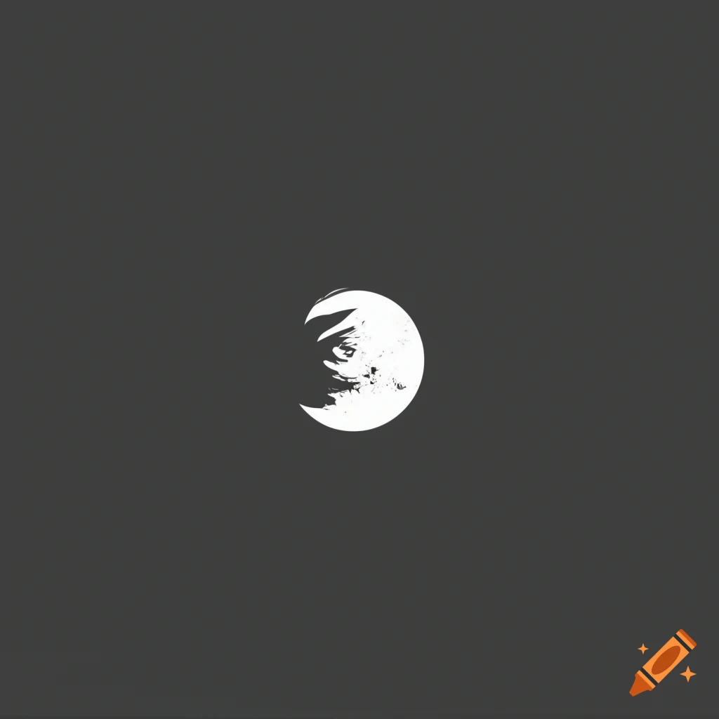 Simplistic full moon logo