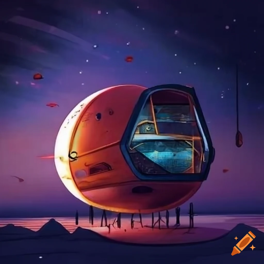 retro-futuristic-technical-drawing-of-a-unique-living-pod