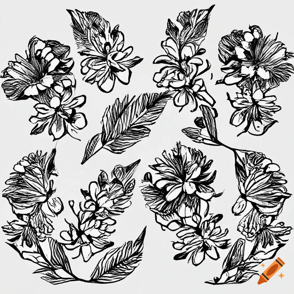 Hand Drawn Flowers Photos and Images | Shutterstock