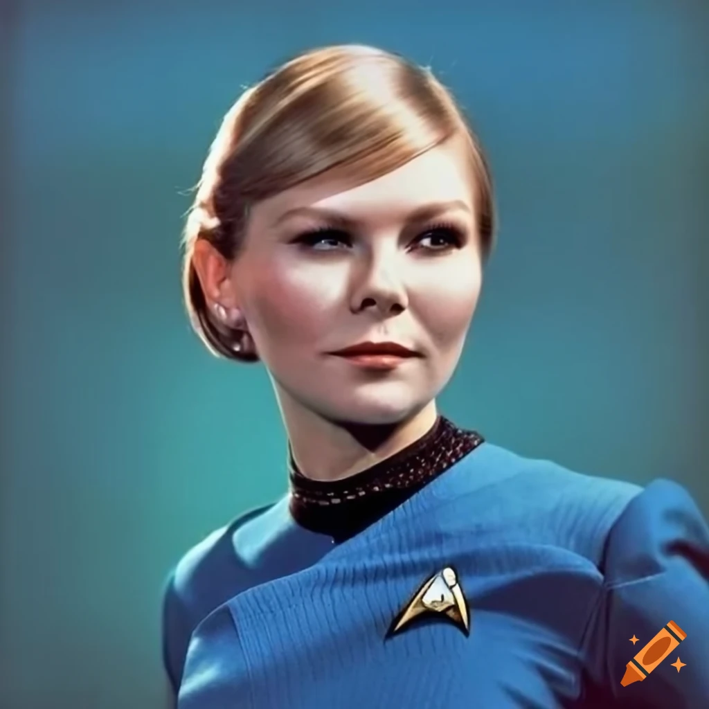 Kirsten dunst dressed as vulcan science officer on u.s.s. enterprise on ...