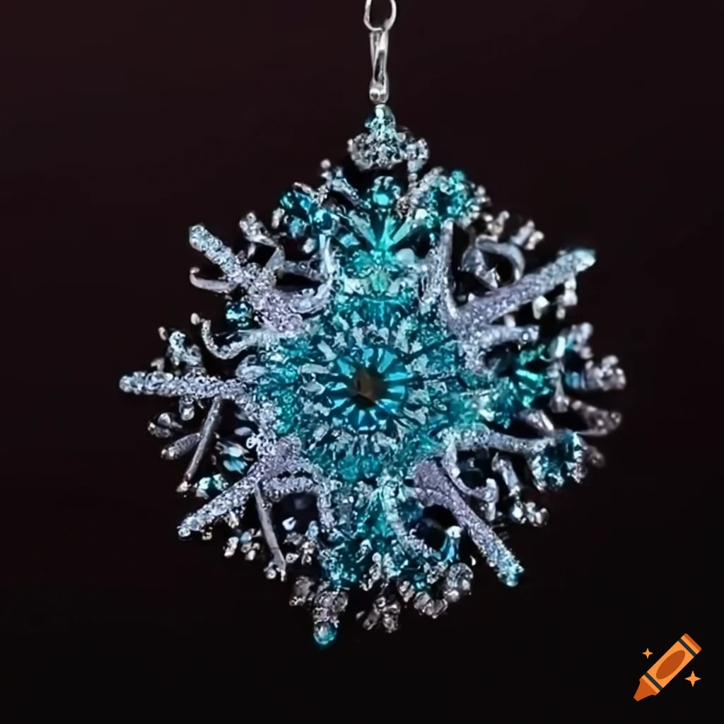 detailed snowflake jewelry