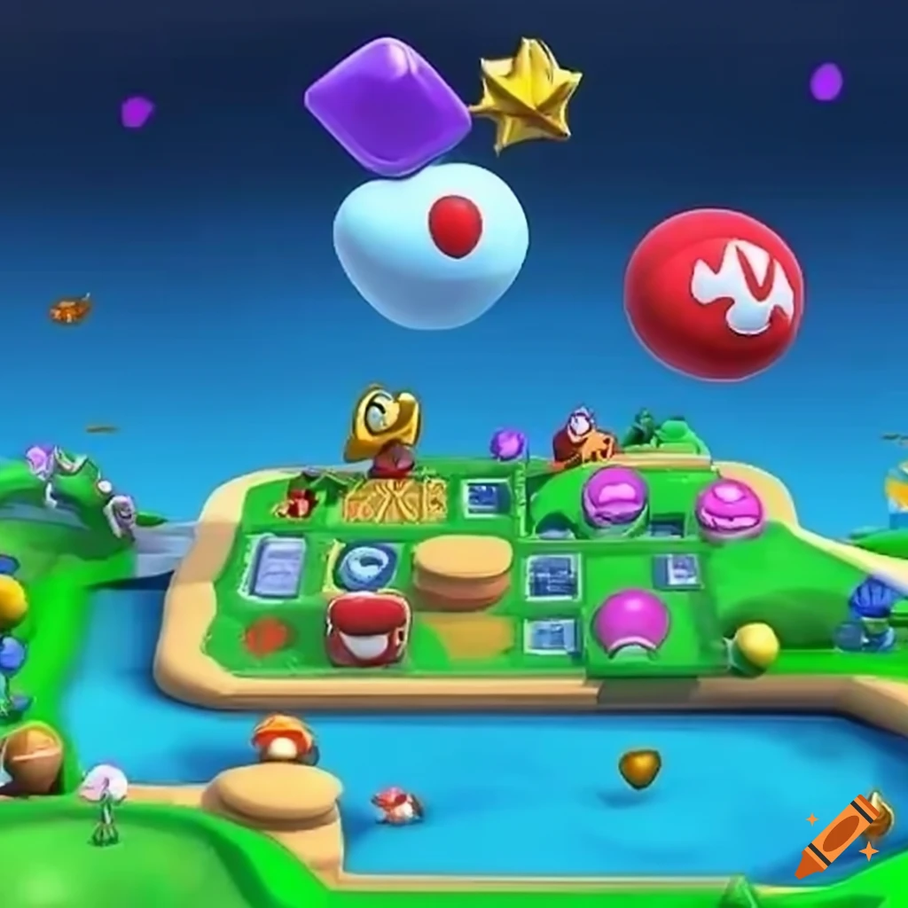 Mario party superstars island board on Craiyon