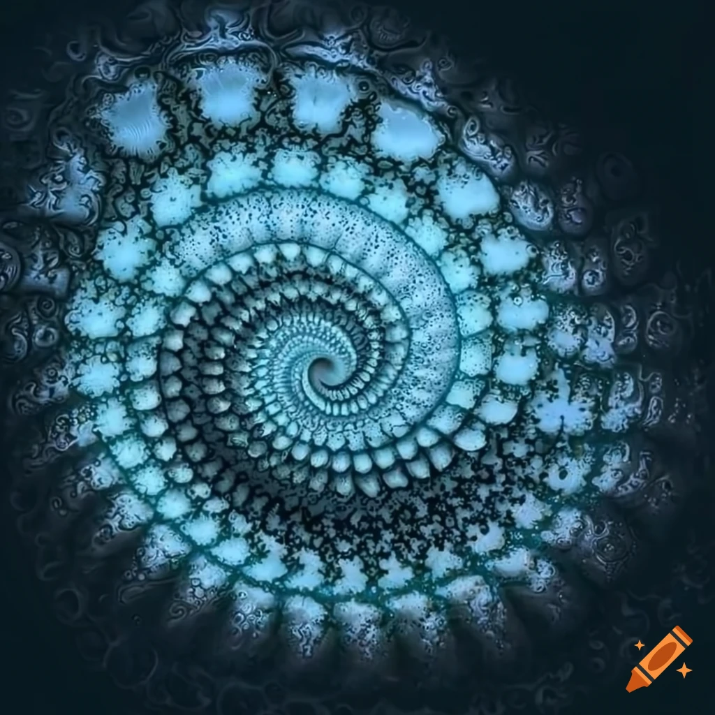 detailed fractal pattern resembling a sea shell