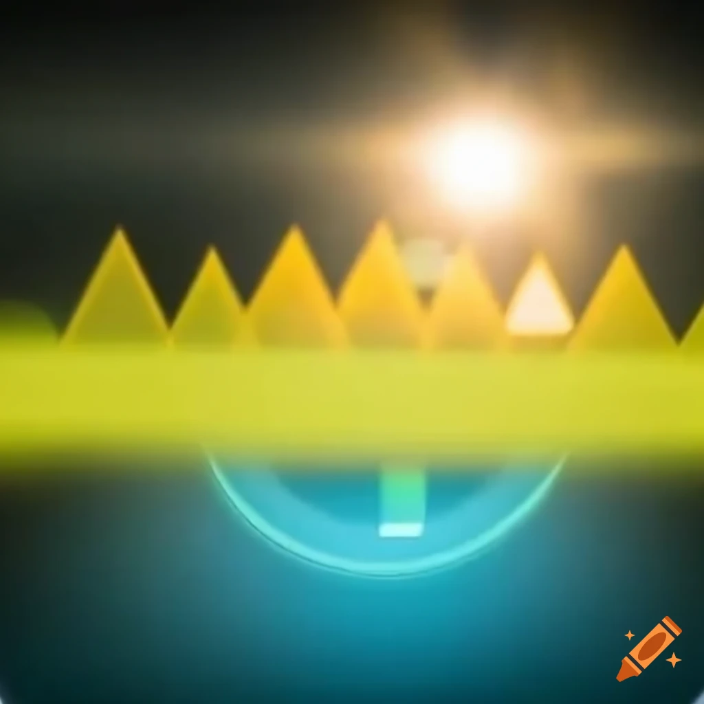 Performance art inspired by geometry dash