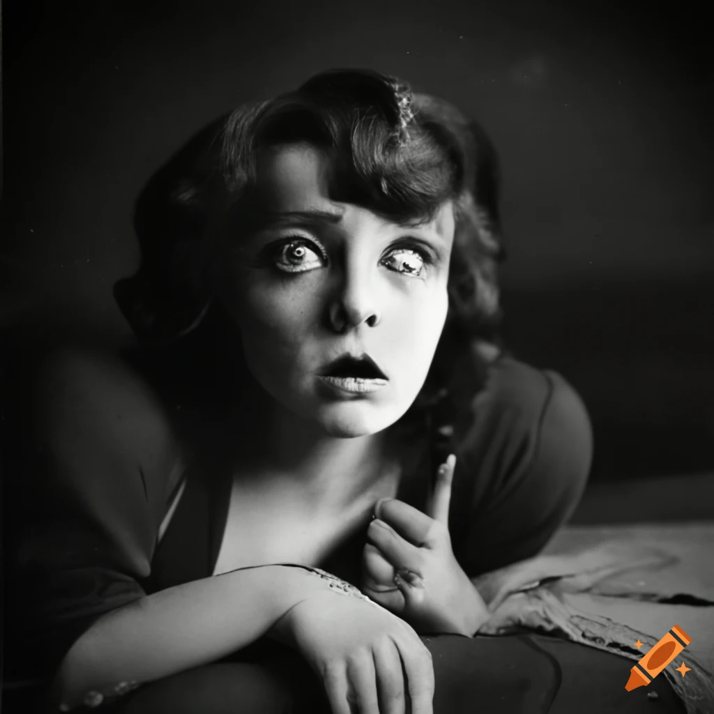Photo Of A Scared Woman In 1920s Attire On Craiyon