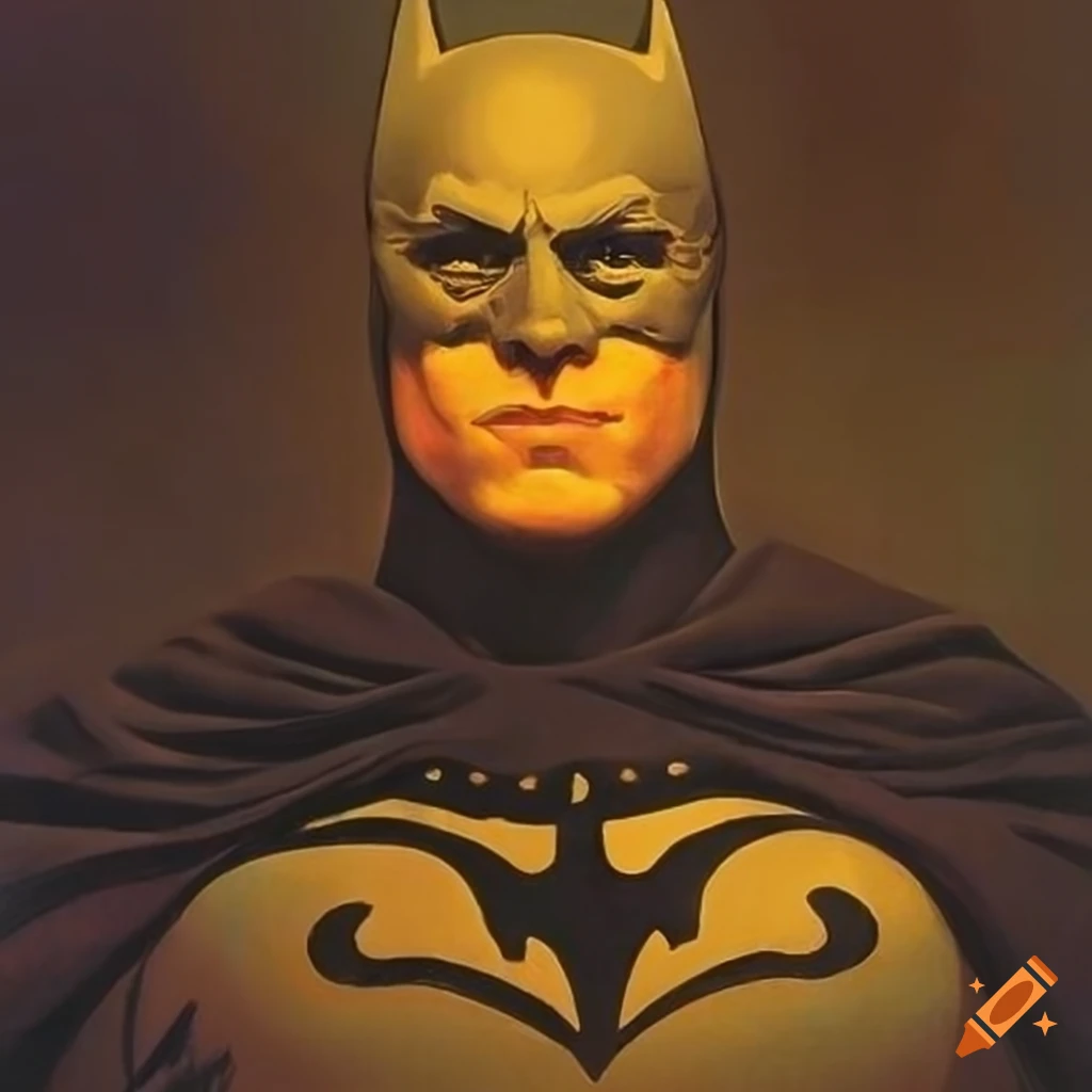 Portrait of batman by maxfield parrish