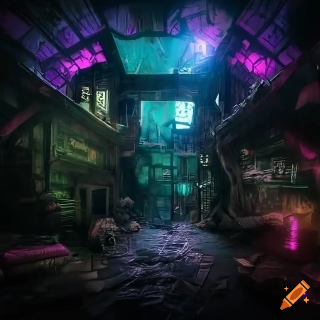 Futuristic cyberpunk tree house on Craiyon