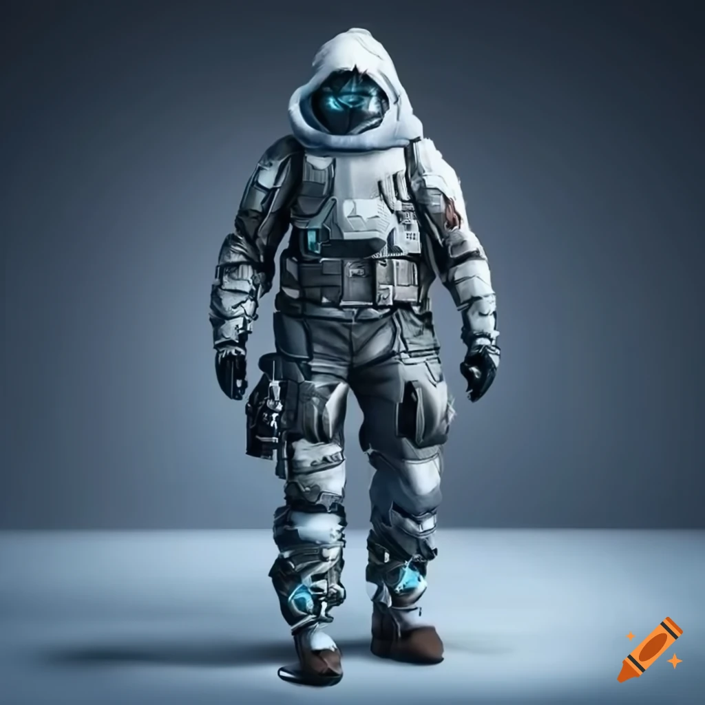 High-tech hazmat suit for futuristic sci-fi environments on Craiyon