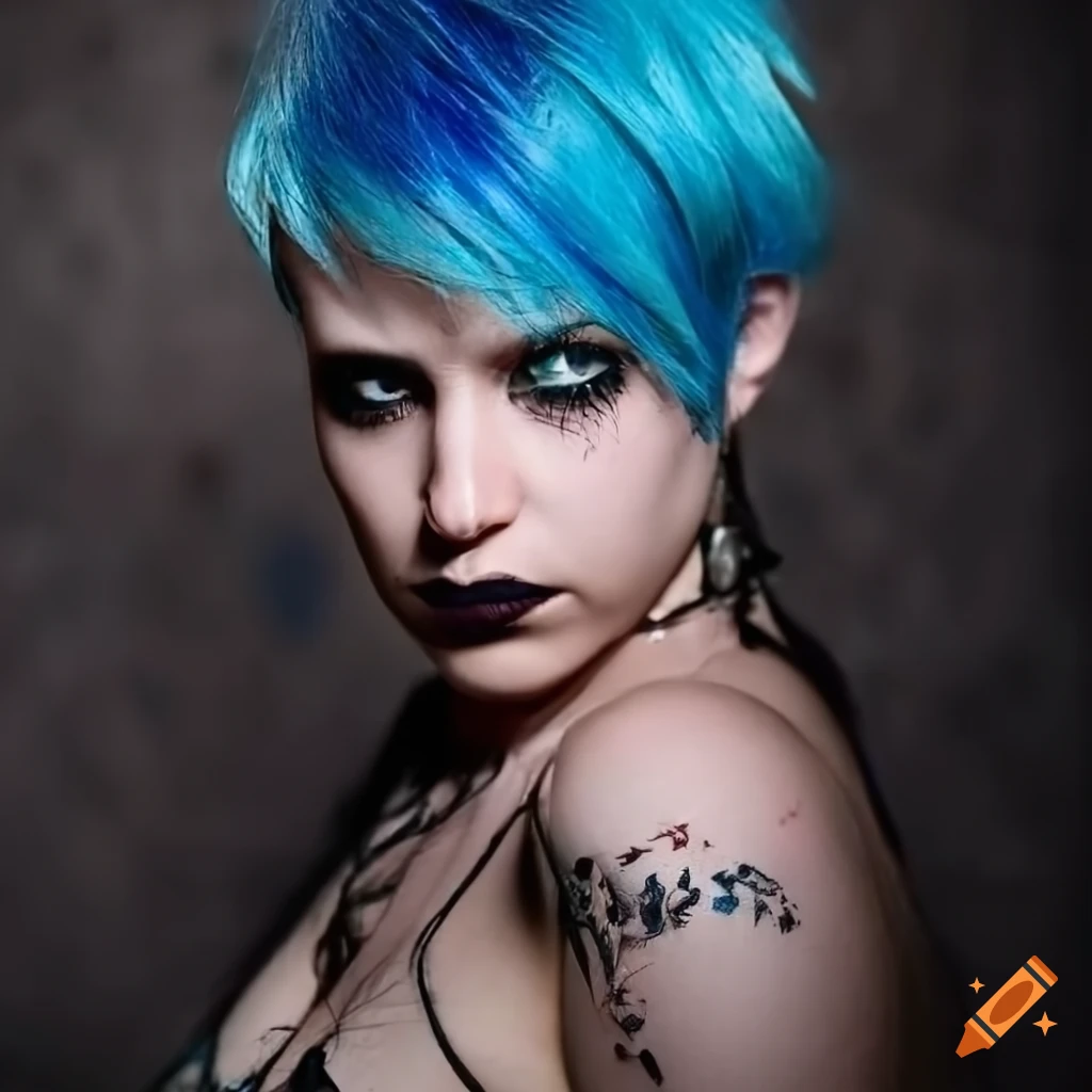 portrait-of-a-punk-woman-with-blue-haircut