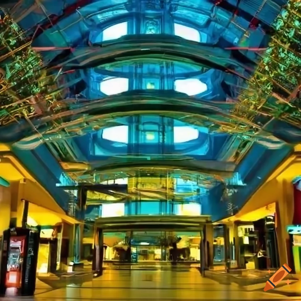 view of the interior of a mall