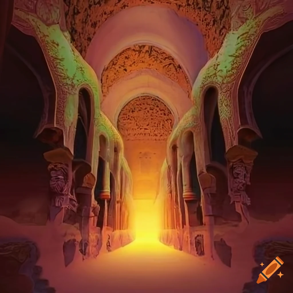 Serene background with arabic text on Craiyon