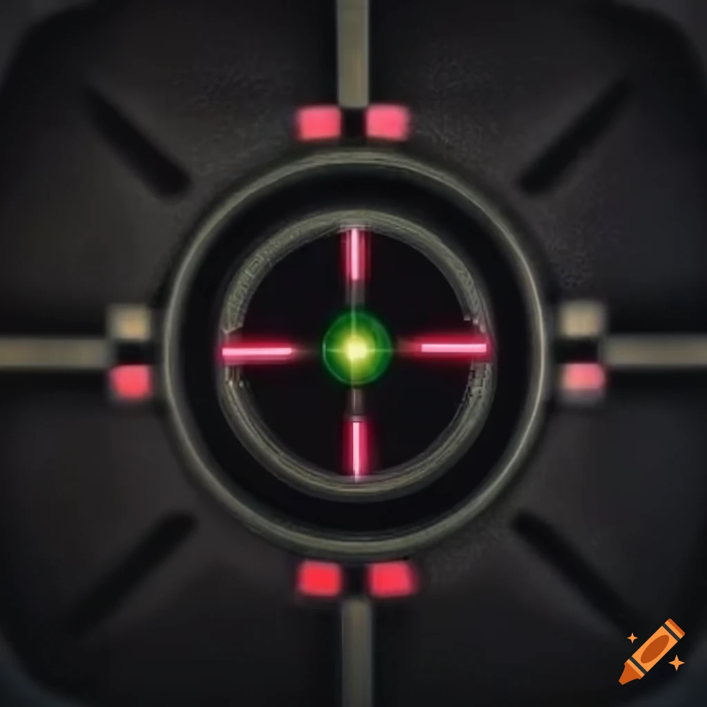 futuristic crosshair design