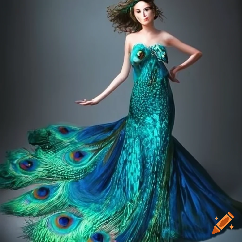 Because we LOVE peacocks so much right now… | Global Views Blog | Expensive  wedding dress, Most expensive wedding dress, Wedding dress with feathers