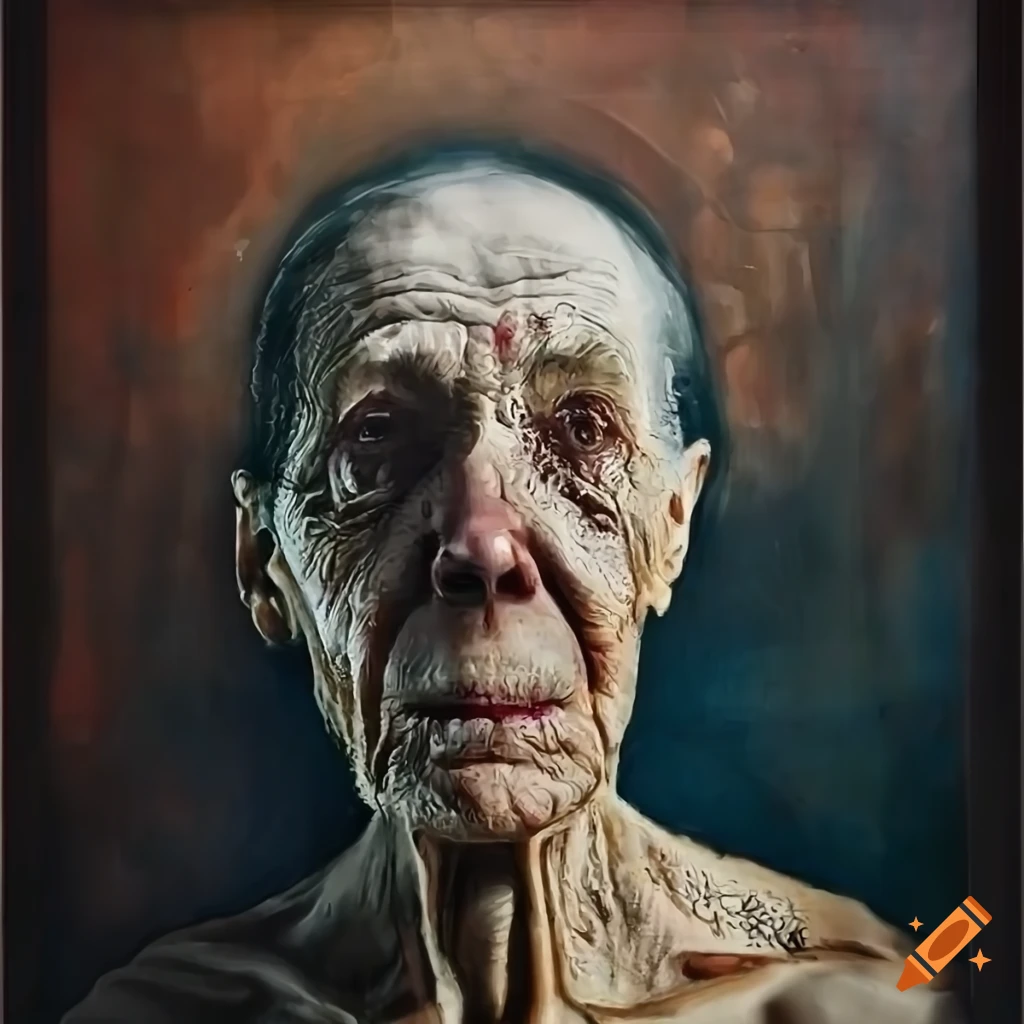 cubist portrait of a man and a woman in despair