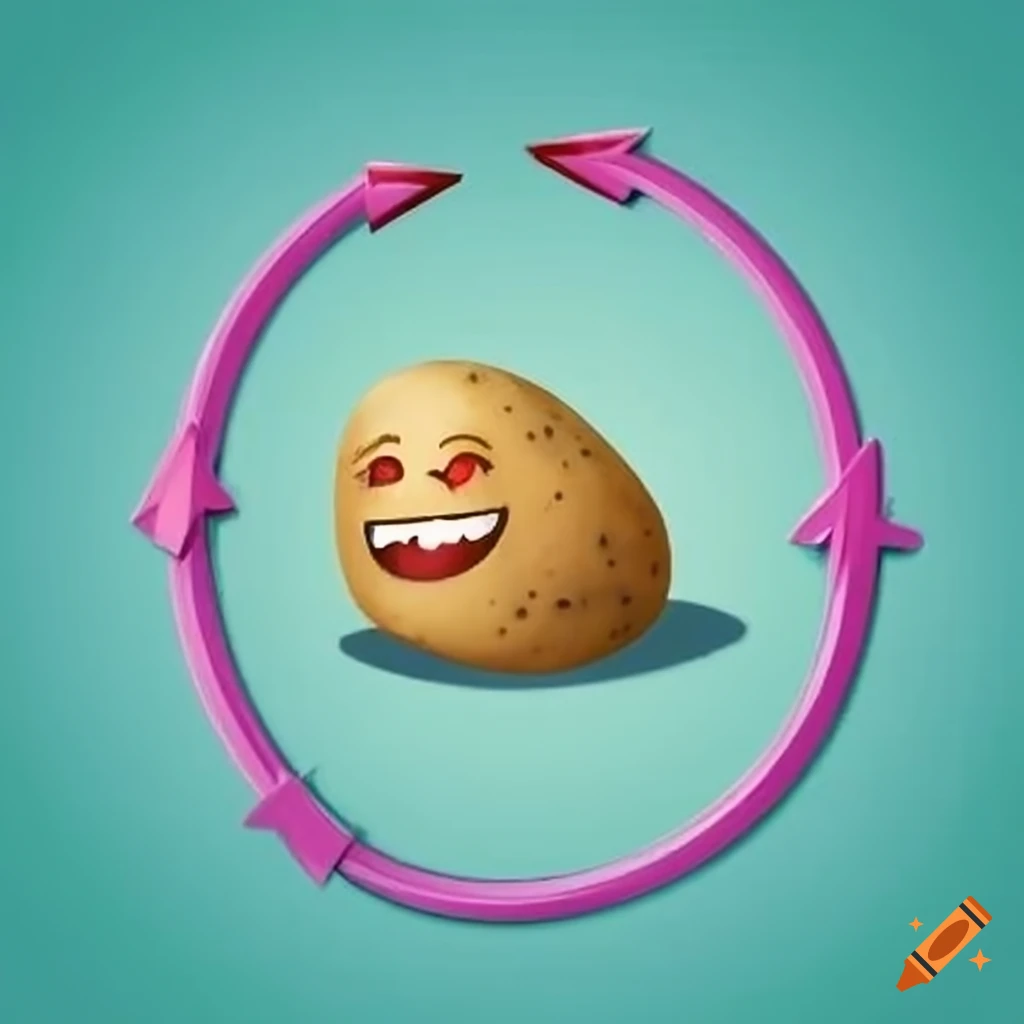 Logo for a company called cute-potato on Craiyon