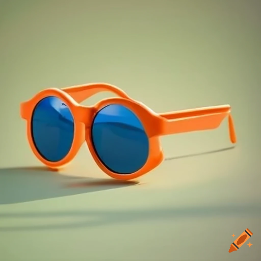 Sunglasses made of plastic on Craiyon