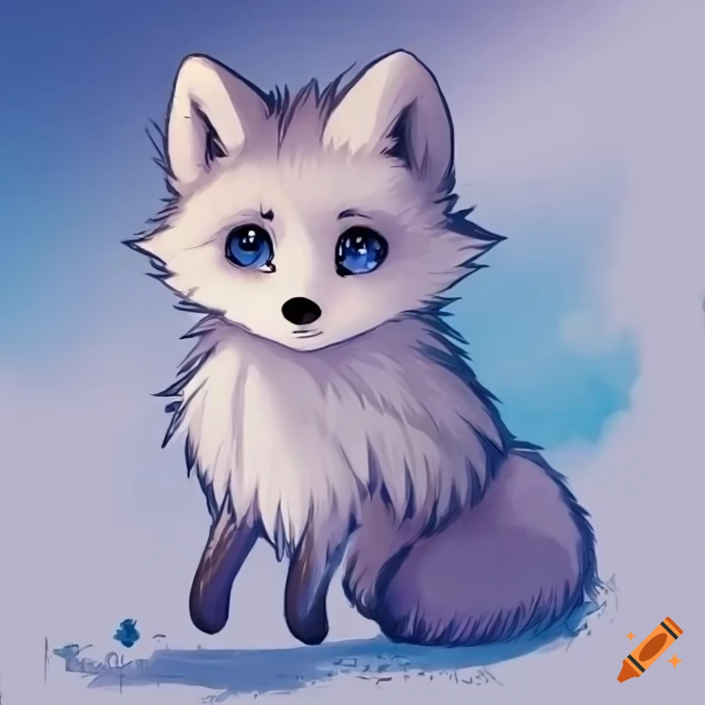 Kawaii arctic fox