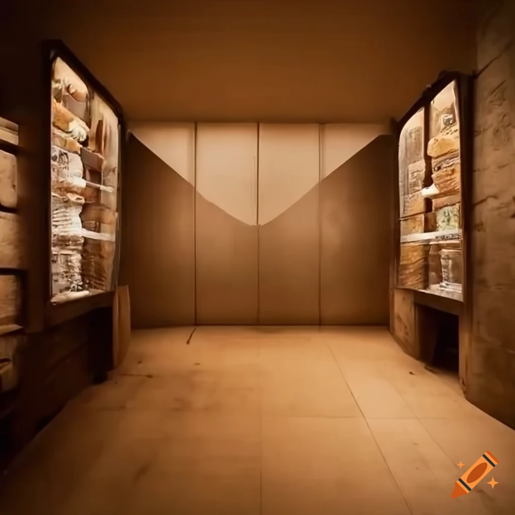 underground slow food shop with earthy tones