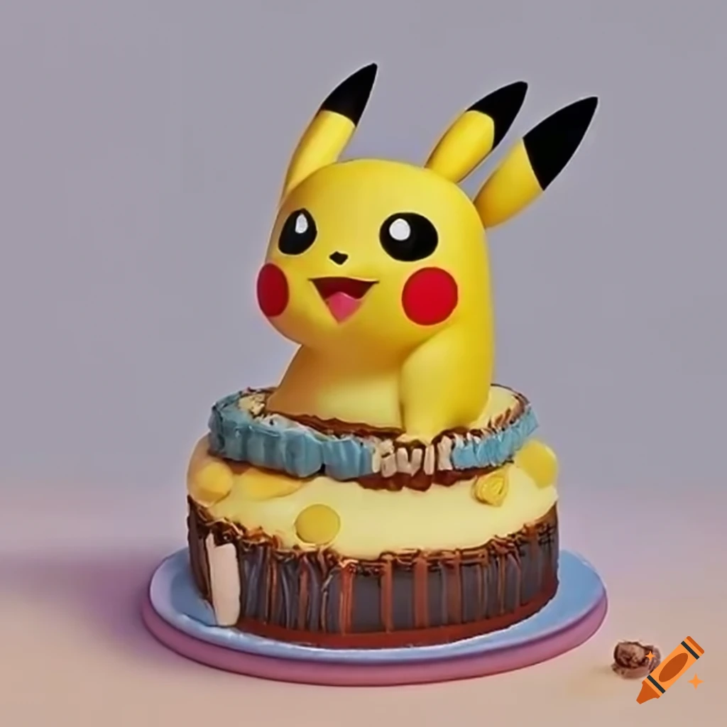 Pikachu Pokémon Inspired - Edible Icing Cake Wrap – printsoncakes