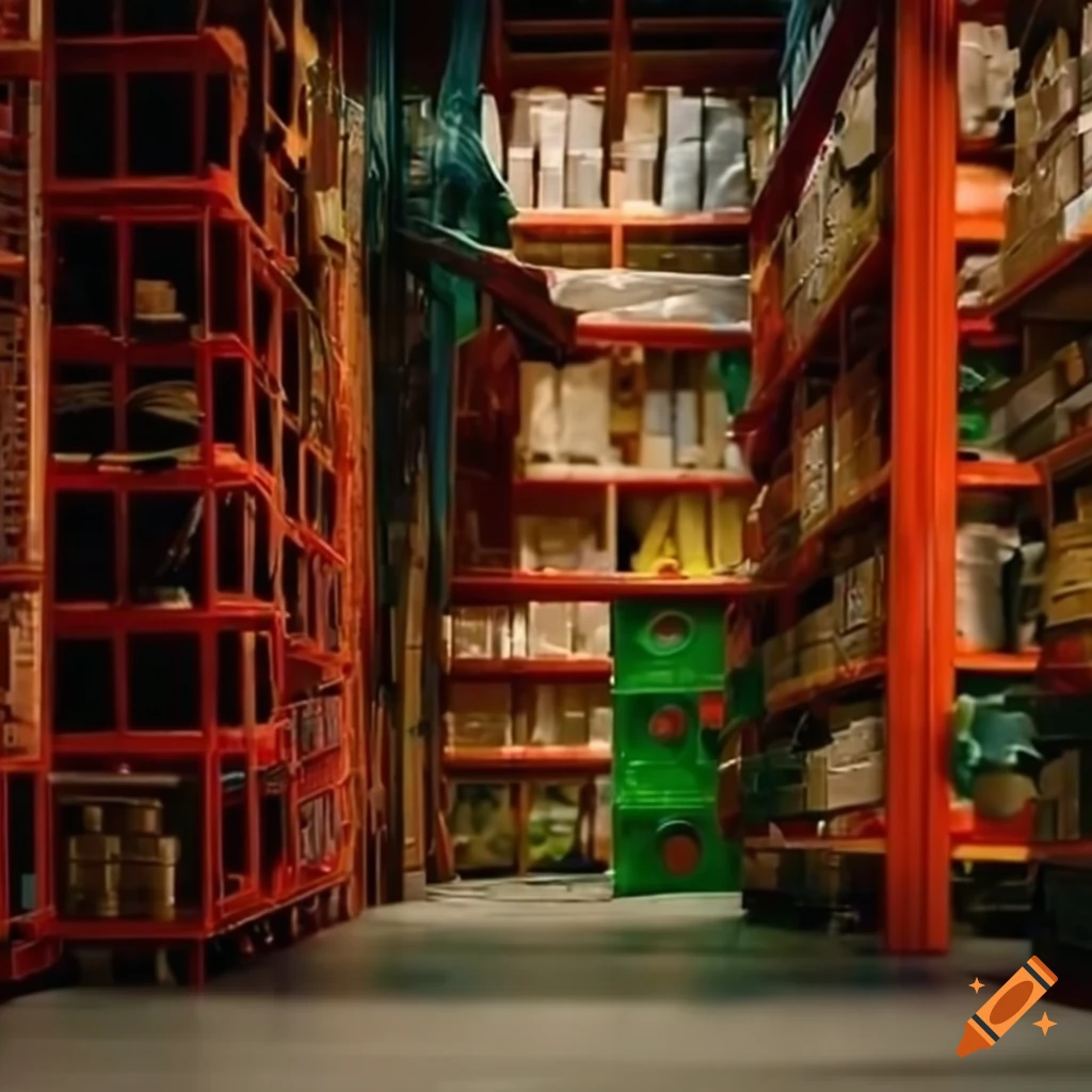 View of a toyfilled warehouse on Craiyon