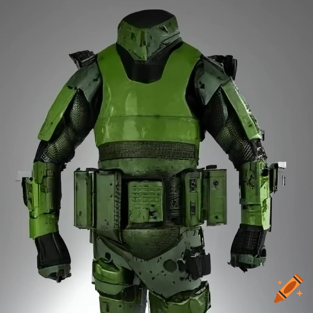 Image of exoskeleton combat armor on Craiyon