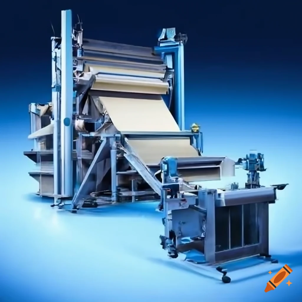 Paper machine in operation