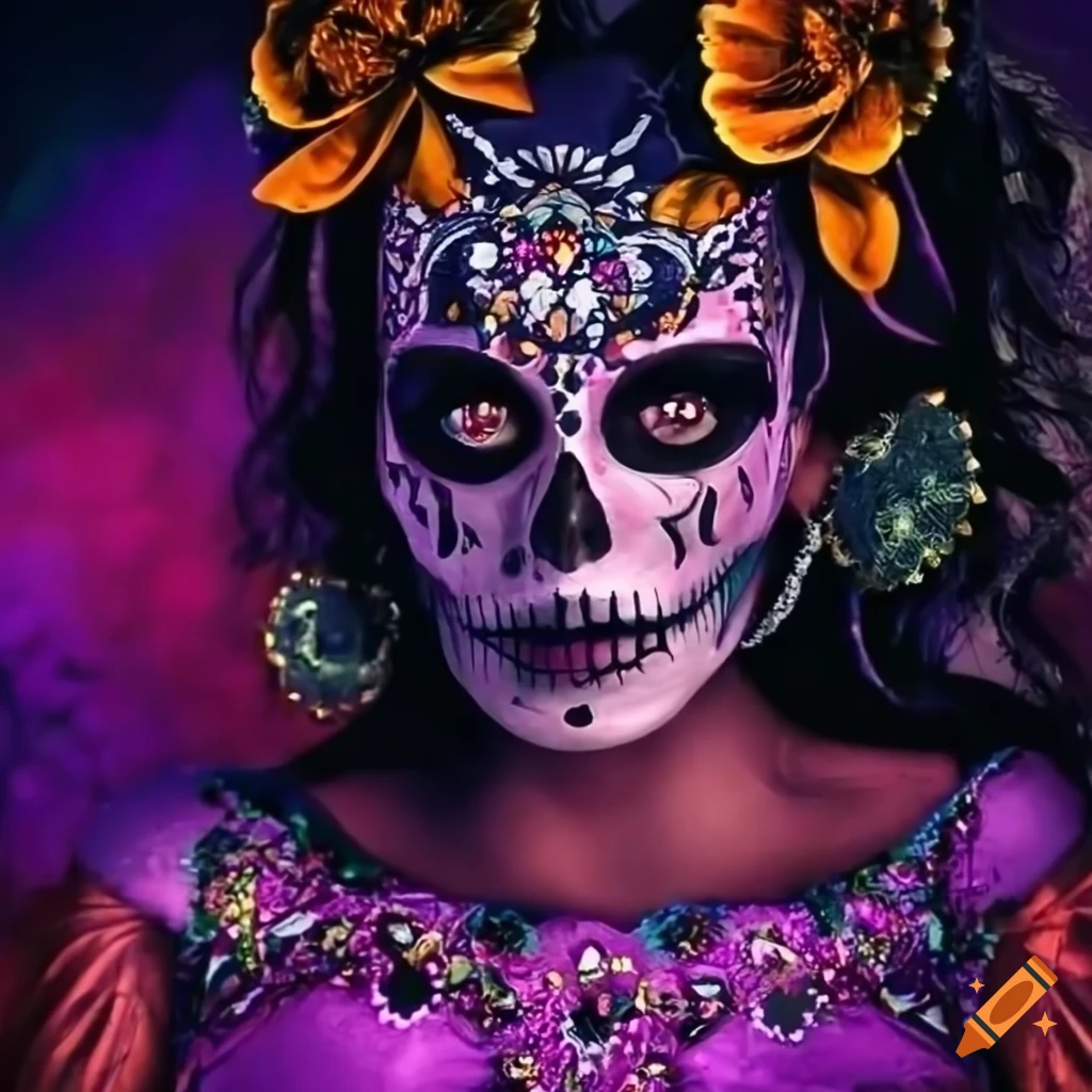 Day Of The Dead Party Flyer Design On Craiyon