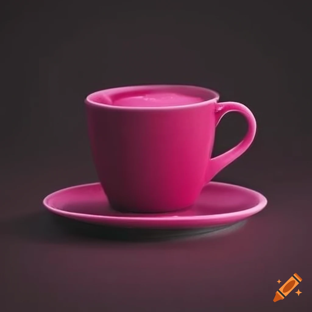 magenta coffee cup