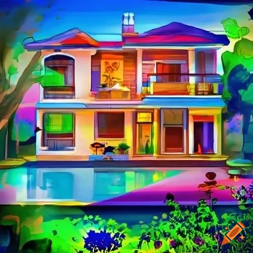 Beautiful House Drawing In AutoCAD File - Cadbull-saigonsouth.com.vn