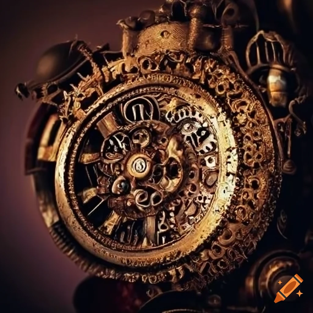 intricate steampunk-inspired design