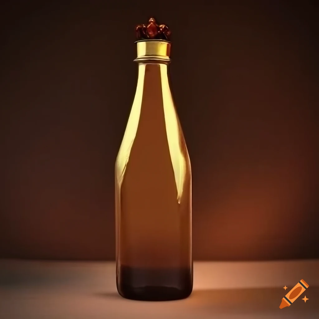 Polish eagle glass bottle with crown