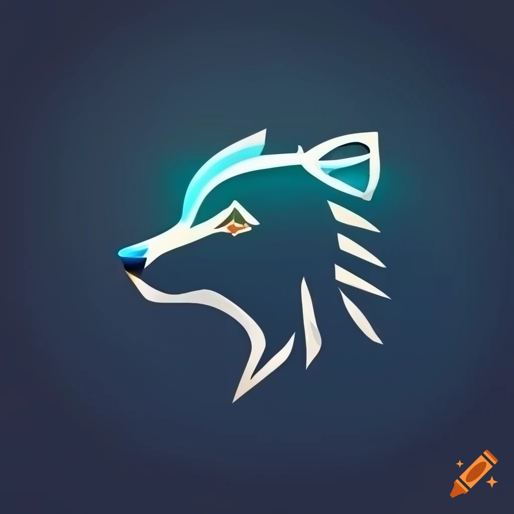 Modern and elegant wolf logo