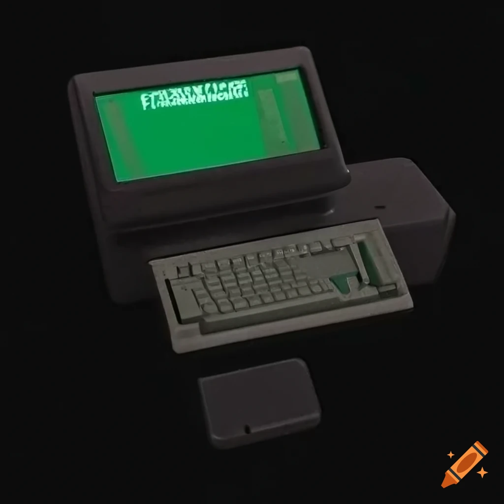 Retro British computer terminal from the 70s on Craiyon