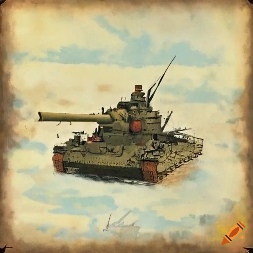 illustration of Japanese war machines during World War II