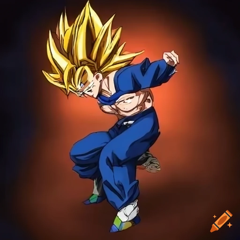 Son Goku Fighting Pose: ANIM by RetroSleep on DeviantArt
