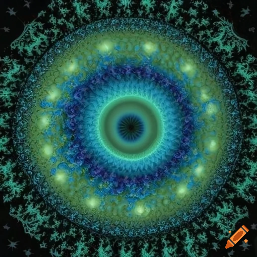 fractal patterns on an Easter egg