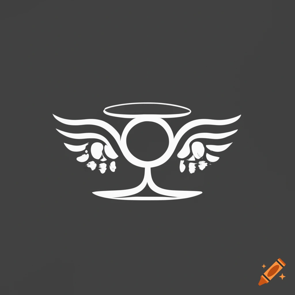 black and white vector logo of esoteric theme