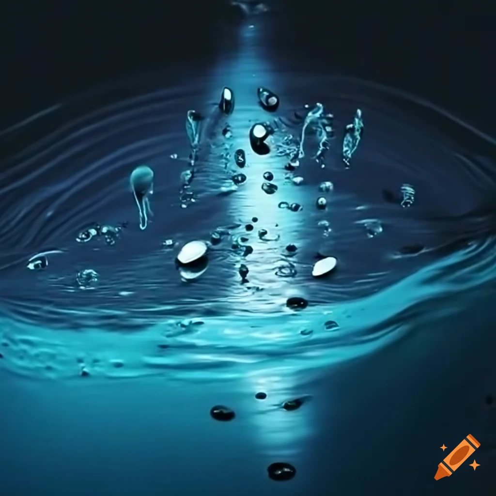 Image representing water and music