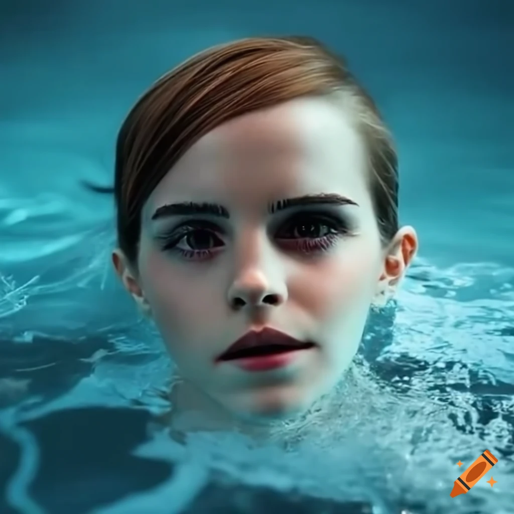 Emma Watson Swimming In A Pool On Craiyon