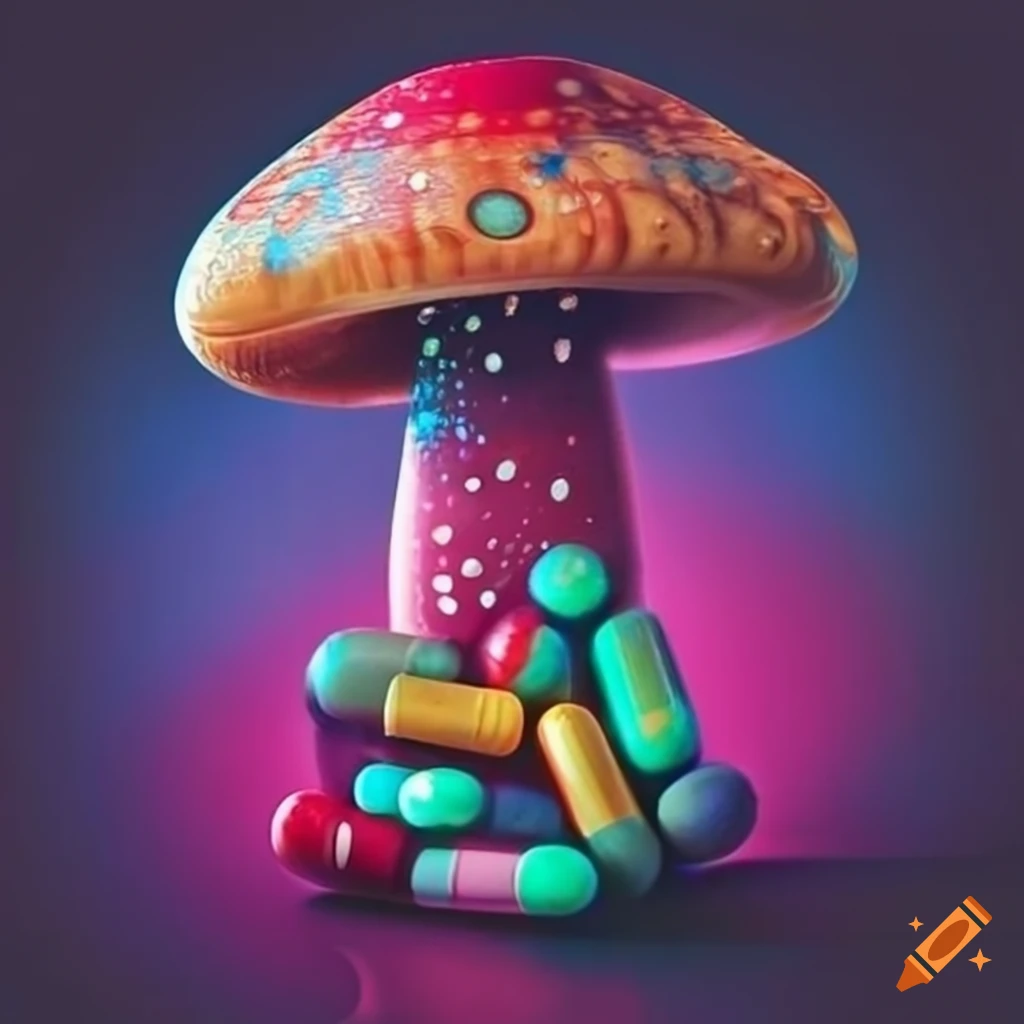 psychedelic mushroom in capsule form