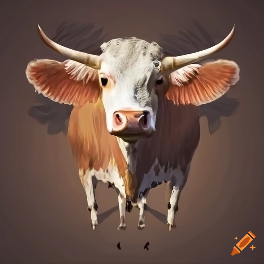 Image of a winged cow