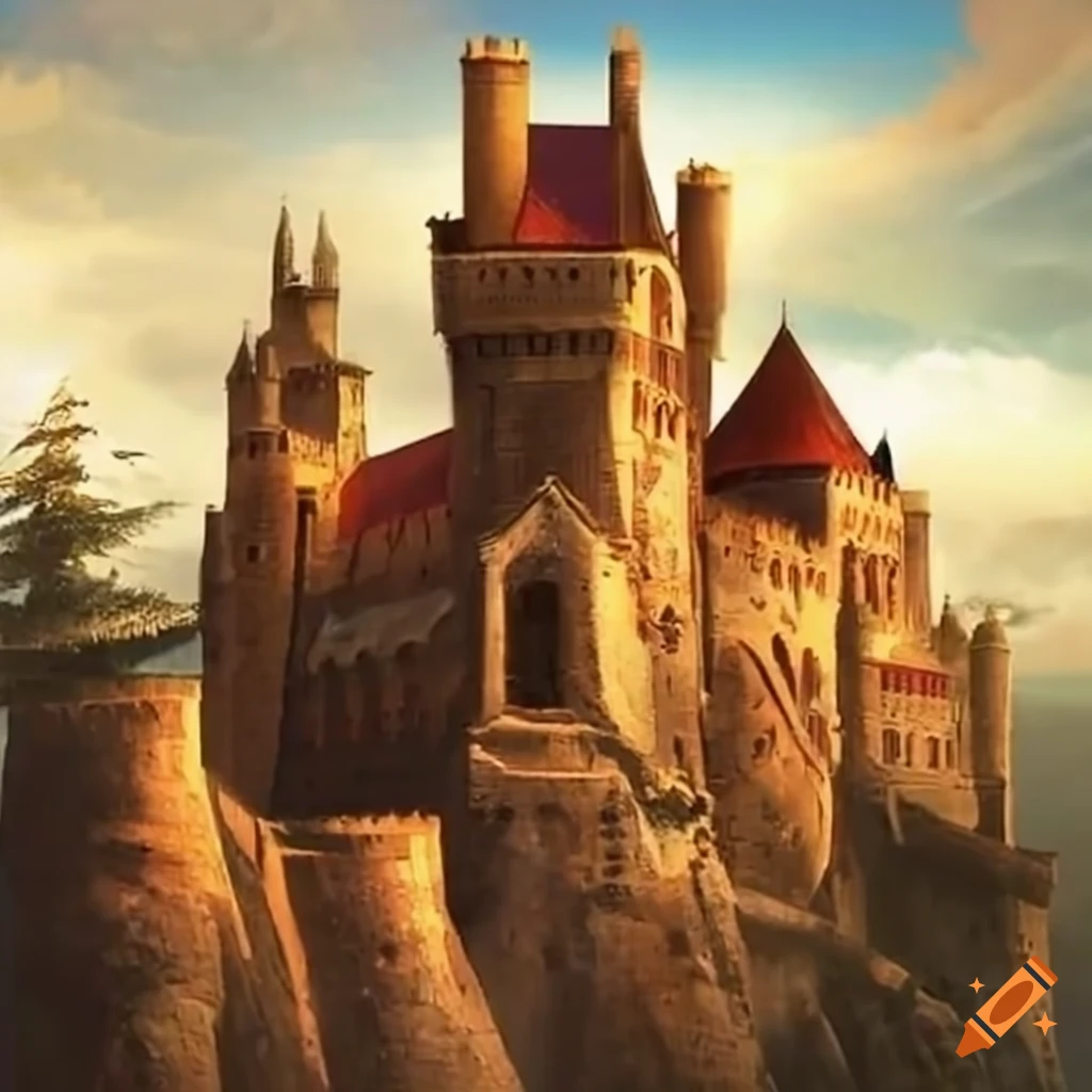 Image of a castle on Craiyon